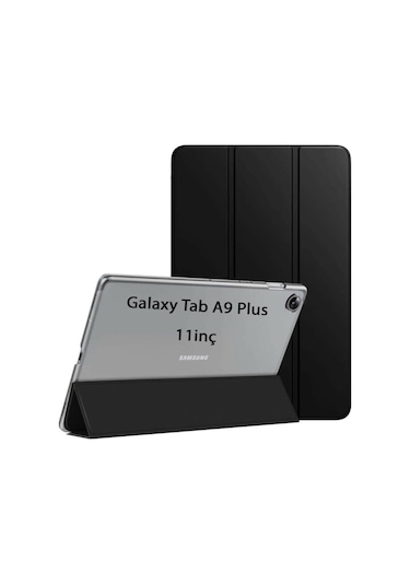 Samsung Galaxy Tab Uyumlu A9 Plus X210 X213 X215 X217 Kılıf Pu Deri Smart Standlı Case
