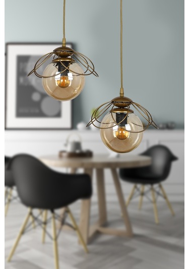 Begüsa Alaca 2 Li Avize Eskitme Bal Cam Eskitme - Bal