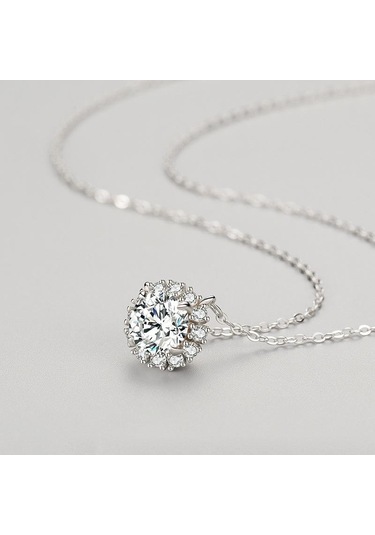 Tancise S925 Gümüş Sınır Ötesi Mikro Kakma Kolye Kolye Kadın Soğuk Rüzgar Klavikula Zinciri. Gümüş