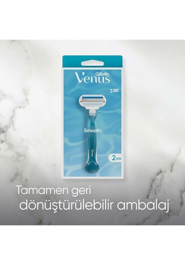 Gillette Venus Smooth Kadın Tıraş Makinesi + Yedek Başlık