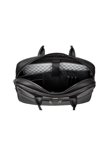 Deri Evrak Çantası Laptop Bölmeli 15.6" 8683255013739 Siyah