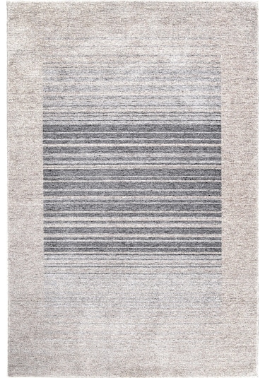 Romans Etro 2708 Krem - Spor Saçaklı Polyester Çizgili Çerçeveli Vintage Halı