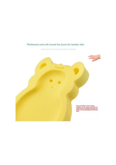 Suofeng Yeni Doğanlar İçin Kaymaz Banyo Matı - Bebek Banyo Rafı Oluşturucu, Konforlu Ve Güvenli Sprey Mavi, 3 Adet Sabun Spreyi Hediye, 5 Cm