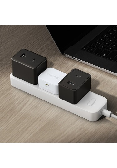 Tongxida Baseus Palm 20w Hızlı Şarj C Tipi Adaptör İngiltere Fişi Beyaz Beyaz