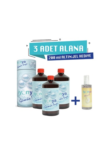 3lt Gümüş Suyu 250ml Altın Jel Hediye