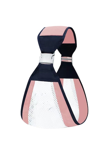 Mufunye Bebek Taşıyıcı: Yenidoğan İçin Ergonomik, Nefes Alabilen, Hafif Ve Ayarlanabilir Omuz Askısı, Pembe Renk