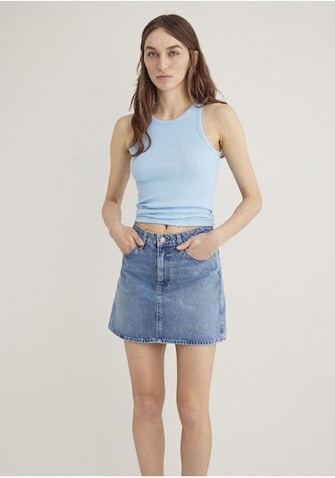 Mavi - Halter Yaka Mavi Basic Atlet 1612462-80637 Mavi