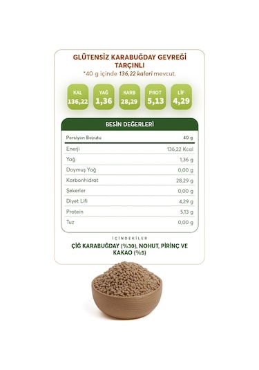 Glutensiz Fabrika Glutensiz Tarçınlı Karabuğday Gevreği 250 G