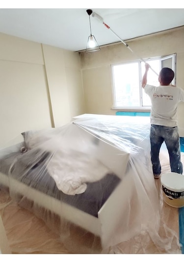 Bant Evi Hışır Örtü 50m2 Eşya Koruma Örtüsü Şeffaf