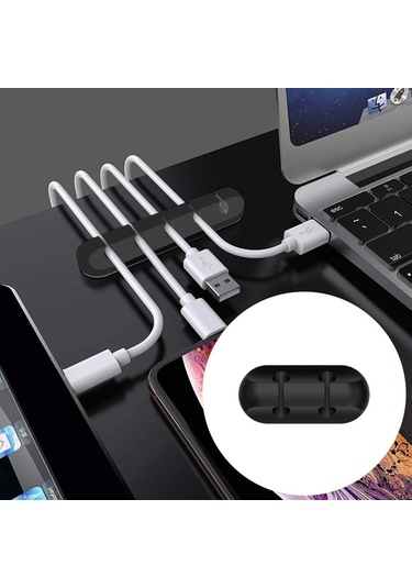 Dolıty Kordon Tutucu Düzenli Yönetim Tel Tutucular 2-solt-siyah