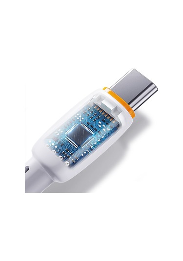 Lenyes Lc548-tc Usb-a To Type-c Data Ve Şarj Kablosu 12w 1m Beyaz Beyaz
