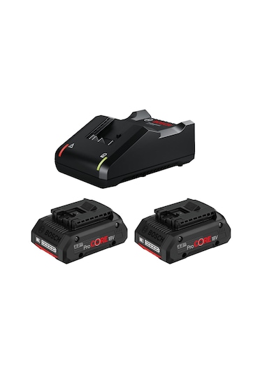 Bosch GAL 18V-40 + 2 x ProCORE 4.0Ah Çift Akü ve Şarj Cihazı Seti - 1600A01BA3