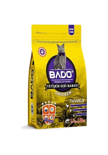 Bado Tavuklu Yetişkin Kedi Maması 1500 G