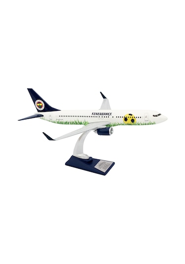 Zekupp Boeing 737-800 1/100 Ölçek Fenerbahçe Lisanslı Stadyum Tasarım Maket Uçak