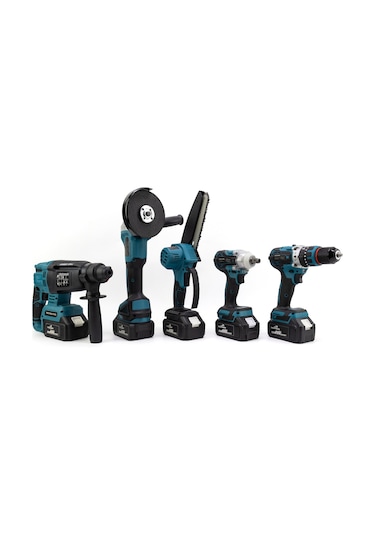 Dawreek Beşli Set MK350 (Budama Testeresi 13 MM Ç.Mandren+S.Sıkma+Ş.Spral+Ş.Hilti)