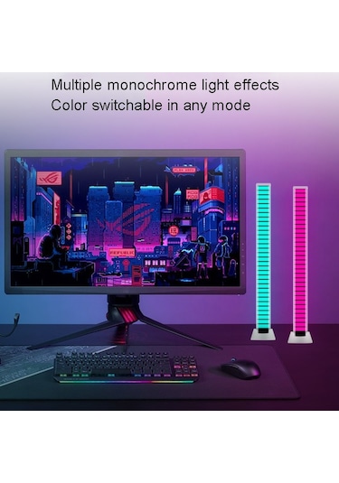 Sones Led Pick Up Light Aydınlatıcı Işık Efekti Masaüstü Gece Lambası, Renk: Beyaz Usb Fişi Diğer