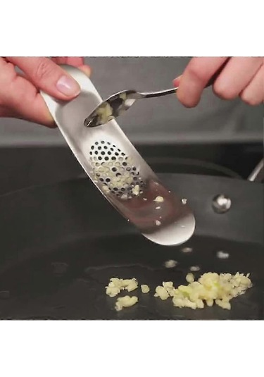 Sarımsak Presi Paslanmaz Çelik Sarımsak Presi Salıncaklı Kolu Kullanımı Ve Temizlemesi Kolay, Zencefil Ve Sarımsak İçin Siyah