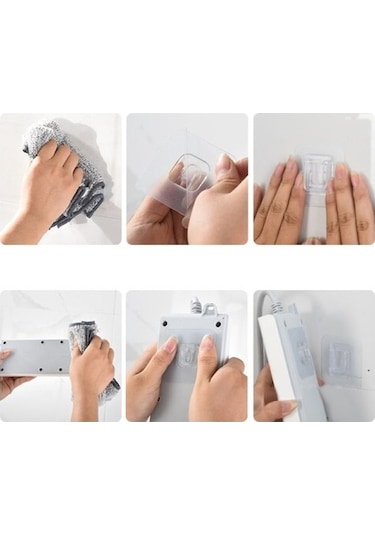 Geçmeli Klips Eşya Sabitleme Askısı 5 Set-9031845180863hkn