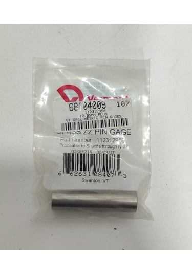 Vermont Gage Çelik Pin Kontrol Eşi 12,95mm