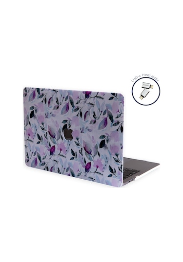 Apple Uyumlu MacBook Air Kılıf Hardcase Touch Id A1932 A2179 A2337 Kılıf Ms97 Beyaz