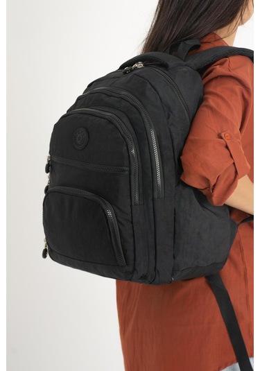 Ultra Hafif Orta Boy Sırt Çantası Unisex Siyah Model: 571-3c - Siyah