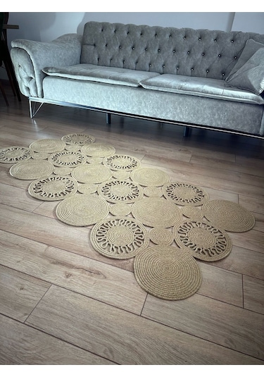 Jüt Kilim, Paspas, Mutfak Halısı, Banyo Paspası, Kilim, Halı, Oturma Odası Halısı, El Dikim Özel Kil Ella