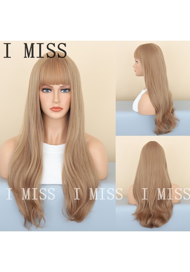 Kahverengi Mat Degrade Ve Perçemli Doğal Sentetik Peruk