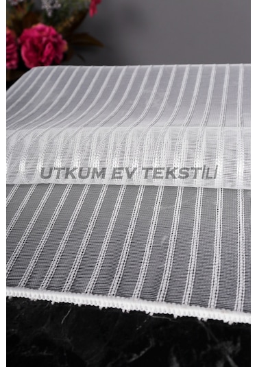 Kalın Çizgili Armür Tül Perde Akdz 1032