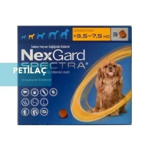 Nexgard Spectra 3.5-7.5 Kg Köpek- 3 Tablet Skt:10.2026