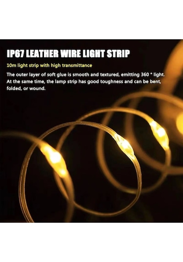 10 Metre Led Kamp Lambası Bej