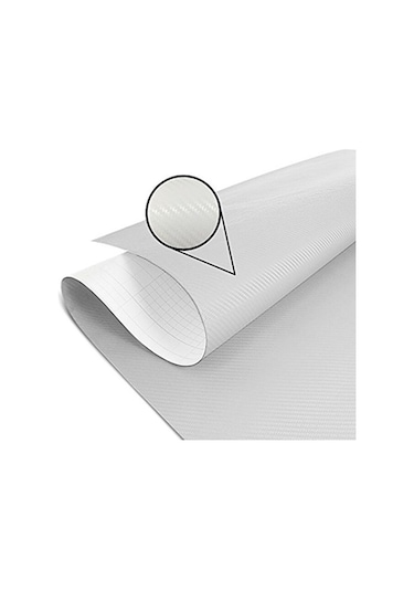 Beyaz Karbon Folyo 3d Hava Kanallı Araç Kaplama Folyosu 152cmx1m