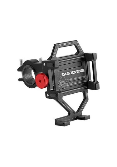 Fortunelane Alüminyum Bisiklet Telefon Tutucu, Dağ/elektrikli Bisiklete Uygun, Sürüş Navigasyonu İçin, Siyah Çubuk Tipi