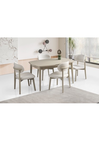 1006 Mdf Mutfak Masa Takımı Kum Beji