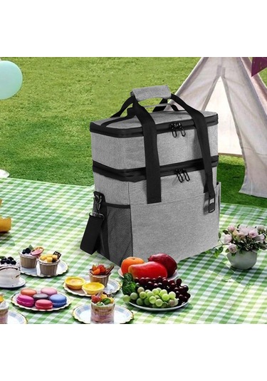 Dolıty 15l Yalıtımlı Çanta El Çantası Pratik Hafif Öğle Gri