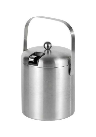 Wondernest Taşıma Kulplu Paslanmaz Çelik Lichen Kovası, İzoleli Çift Buz Tüpü