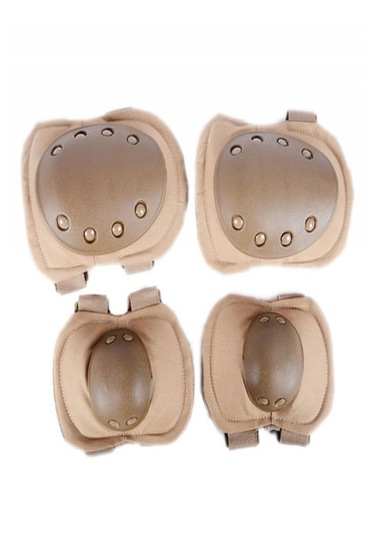 Askeri Alanlar Ve Motosiklet İçin Koruyucu Dizlik Dayanıklı, Rahat Ve Güvenli Koruma Bej