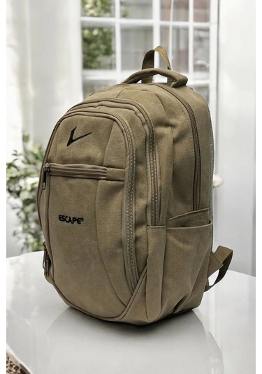 Çöl Kanvas Kumaş 15,6 İnç Laptop -okul Sırt Çantası Renkli Çok Renkli