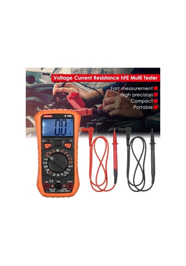 Agoodshop El Tipi True Rms 2000 Sayım Dijital Multimetre Arka Işıklı