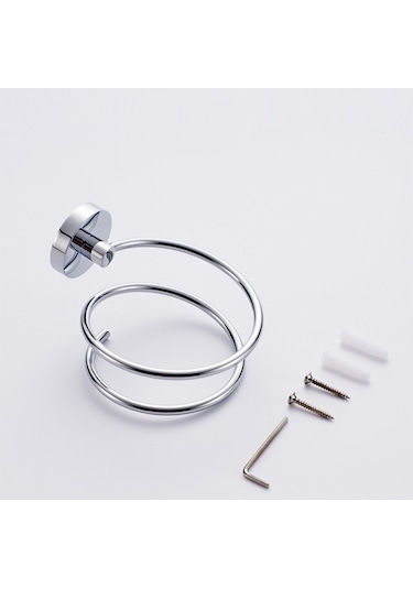 Moveevo Saç Kurutma Makinesi Tutucu Duvara Monte Saç Kurutma Makinesi Askı Rafı Cilalı Krom Paslanmaz Çelik Saç Kurutma