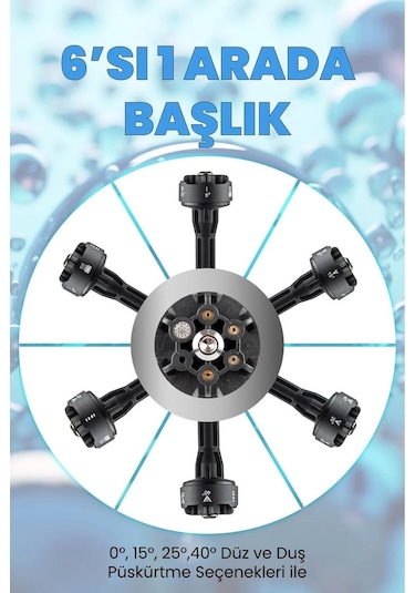 Yüksek Basınçlı Oto Araba Bahçe Yıkama Ve Temizleme Makinesi Çift