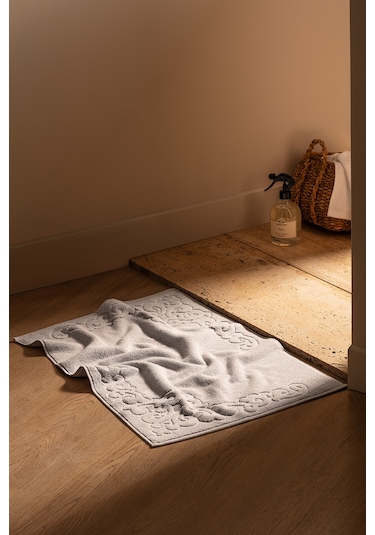 Orlena %100 Pamuk Ayak Havlusu - Gri - 50x70 Cm Gri