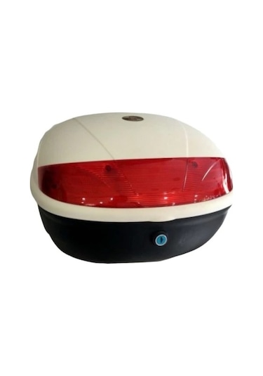 Maxem Mx-32 Motosiklet Arka Çanta Topcase Beyaz
