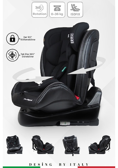 Prego Profix Pro Signal 360  Derece Dönebilen Isofixli 0-36 KG Oto Koltuğu