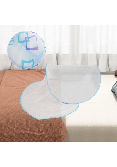 Suntek Katlanmış Yatak Net Çadır Kapalı Mini Piknik Mavi