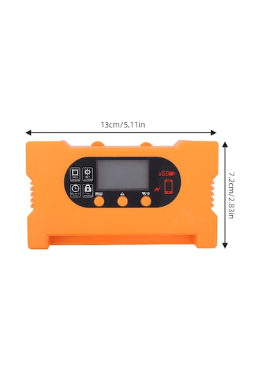 Hfambition 40a Pwm Güneş Paneli Kontrolörü 12v/24v Otomatik Uyumlu 98% Verimlilik Oled Ekranlı Usb+type-c Çıkışlı Aşırı Şarj-koruma