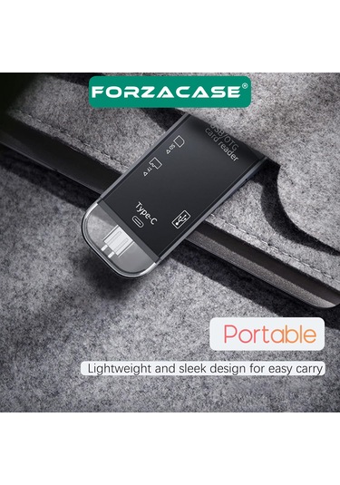 Forzacase Fc984 6in1 Usb Otg Sd / Tf  Usb 3.0 Type-c Micro Usb Kart Okuyucu