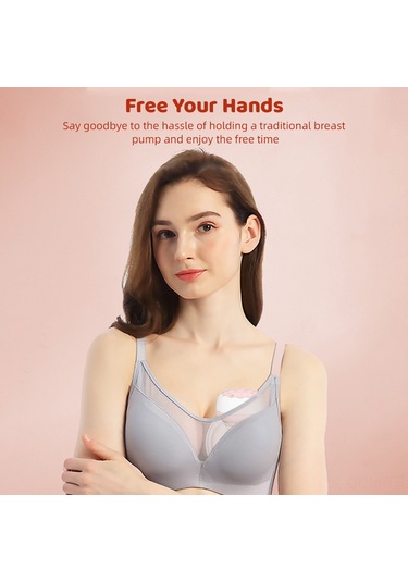 Qingmipy Taşınabilir 4 Modlu 12 Kademeli Şarj Edilebilir Göğüs Pompası - 180ml Kapasiteli, Pembe Beyaz