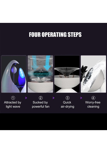 Kapalı Güçlü Emiş Sinek Kovucu Beyaz