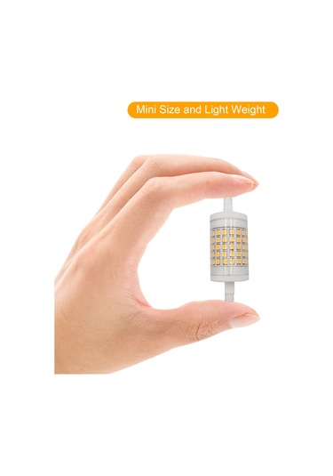 A C220-240v 10w 75 Led R7s Mısır Işığı B-ulb Kademesiz Kısılabilir Parlaklık Ayarlanabilir Ip42 Suya Dayanıklılık Beyaz