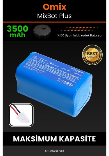 Omix Mixbot Plus Uyumlu 2600mah Robot Süpürge Bataryası